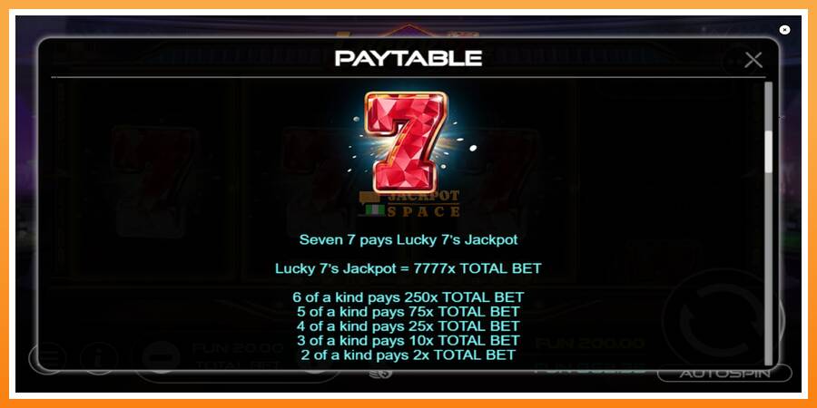 Lucky 7s leikjavél fyrir peninga, mynd 6