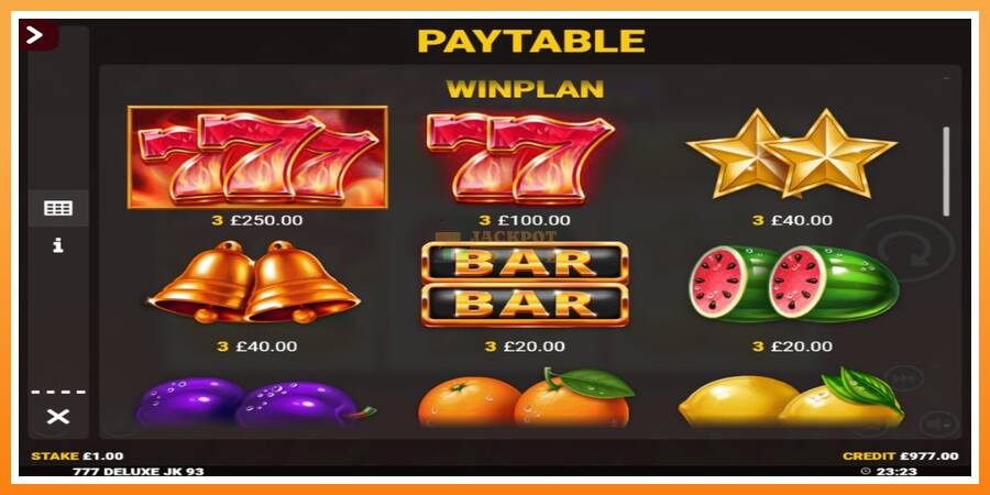 777 Deluxe Jackpot King leikjavél fyrir peninga, mynd 4