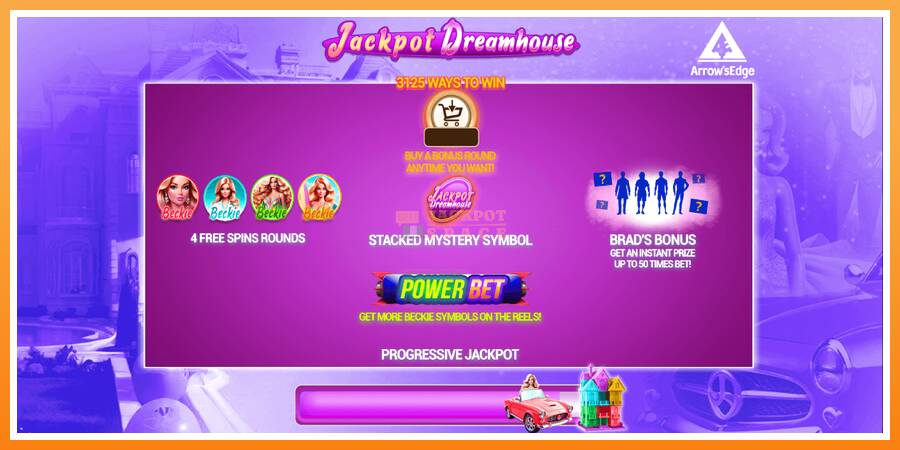 Jackpot Dreamhouse leikjavél fyrir peninga, mynd 1