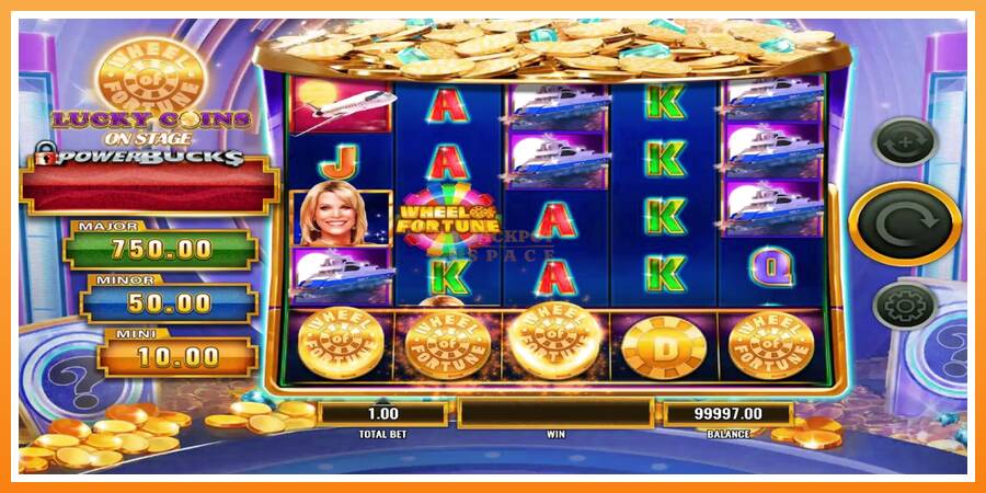 PowerBucks Wheel of Fortune Lucky Coins On Stage leikjavél fyrir peninga, mynd 2