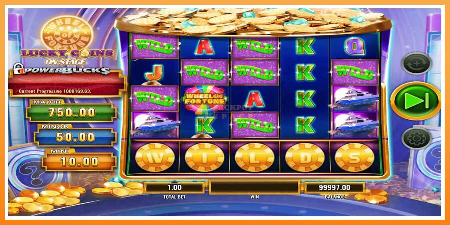 PowerBucks Wheel of Fortune Lucky Coins On Stage leikjavél fyrir peninga, mynd 3