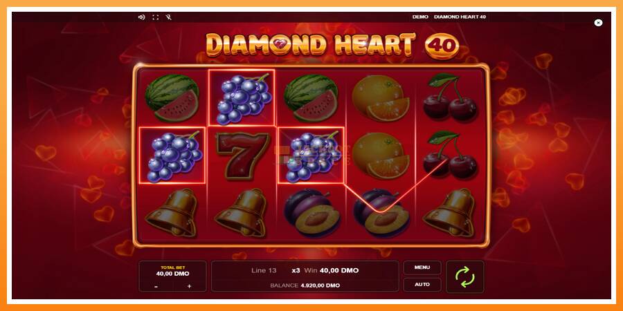 Diamond Heart 40 leikjavél fyrir peninga, mynd 2