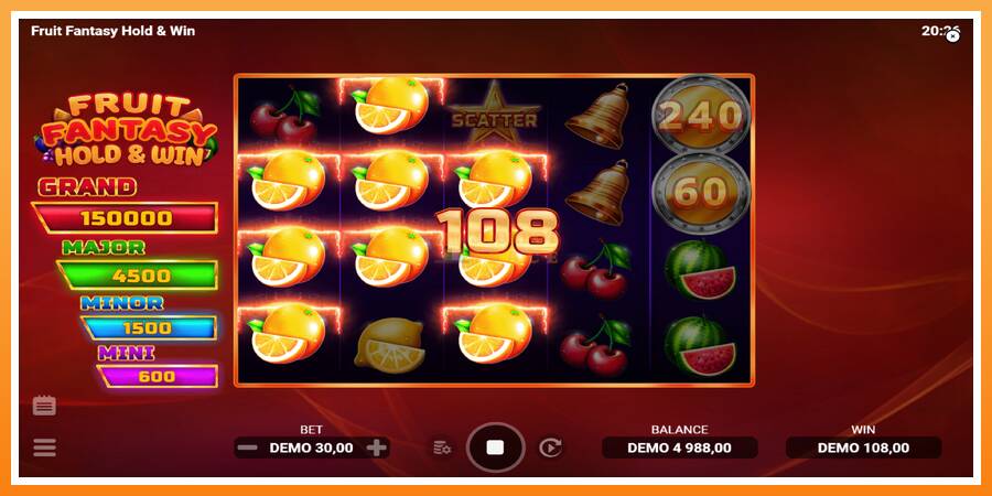 Fruit Fantasy Hold & Win leikjavél fyrir peninga, mynd 3