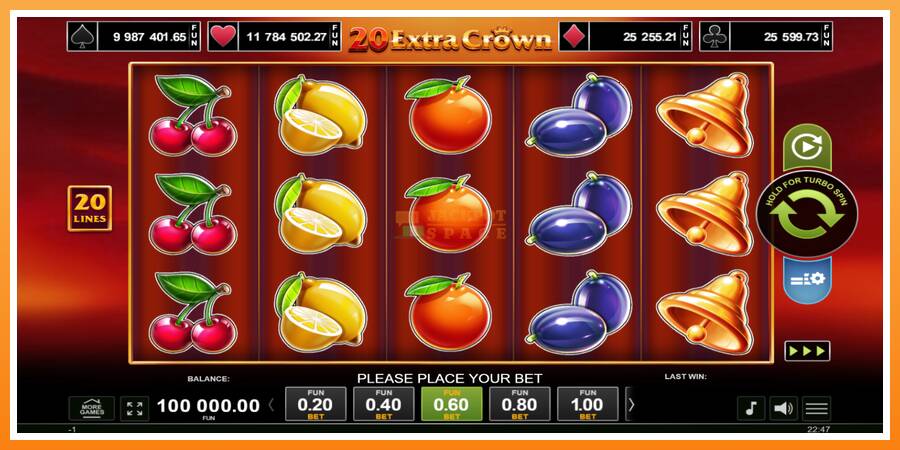 20 Extra Crown leikjavél fyrir peninga, mynd 1