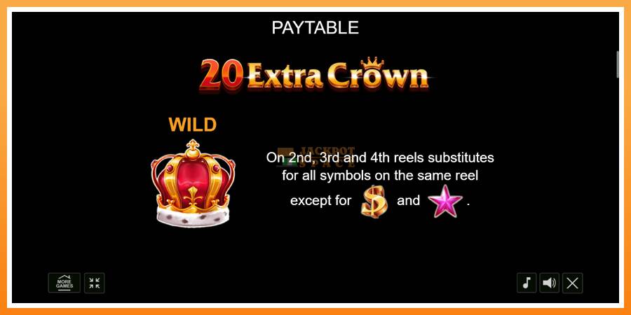 20 Extra Crown leikjavél fyrir peninga, mynd 5