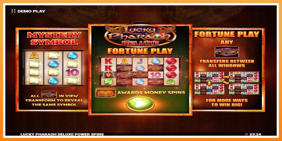 Lucky Pharaoh Deluxe Fortune Play leikjavél fyrir peninga, mynd 1