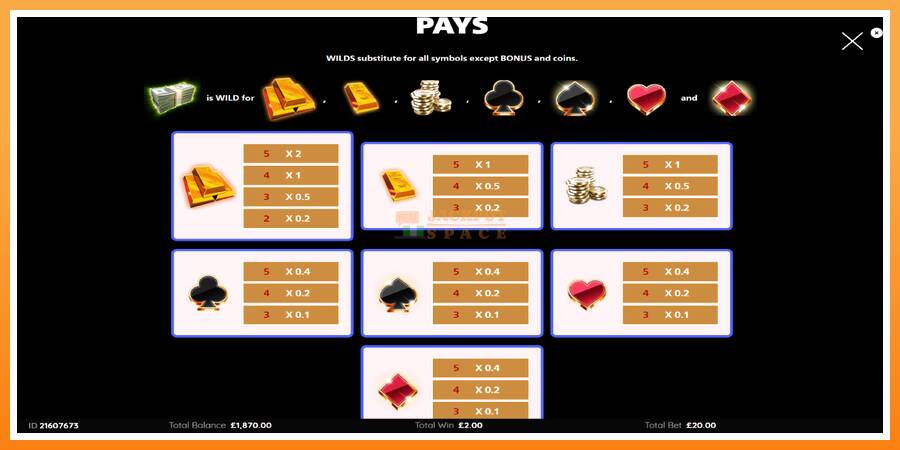 Cash Falls: Add Em Up Gold leikjavél fyrir peninga, mynd 5