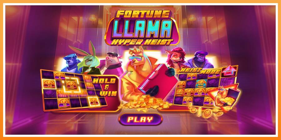 Fortune Llama Hyper Heist leikjavél fyrir peninga, mynd 1