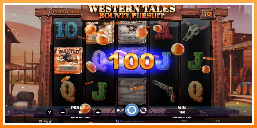 Western Tales - Bounty Pursuit leikjavél fyrir peninga, mynd 4