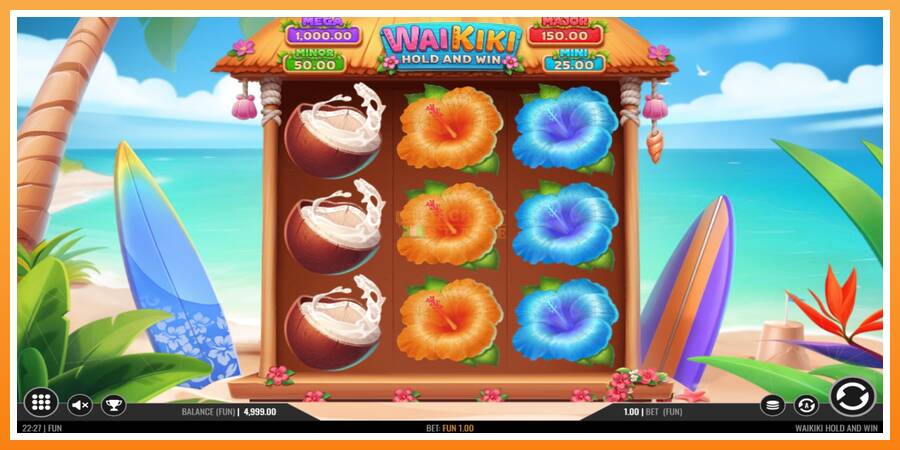 Waikiki Hold and Win leikjavél fyrir peninga, mynd 2