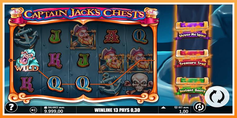 Captain Jacks Chests leikjavél fyrir peninga, mynd 3