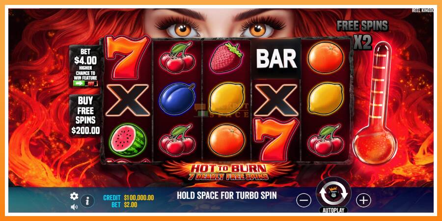 Hot to Burn - 7 Deadly Free Spins leikjavél fyrir peninga, mynd 2