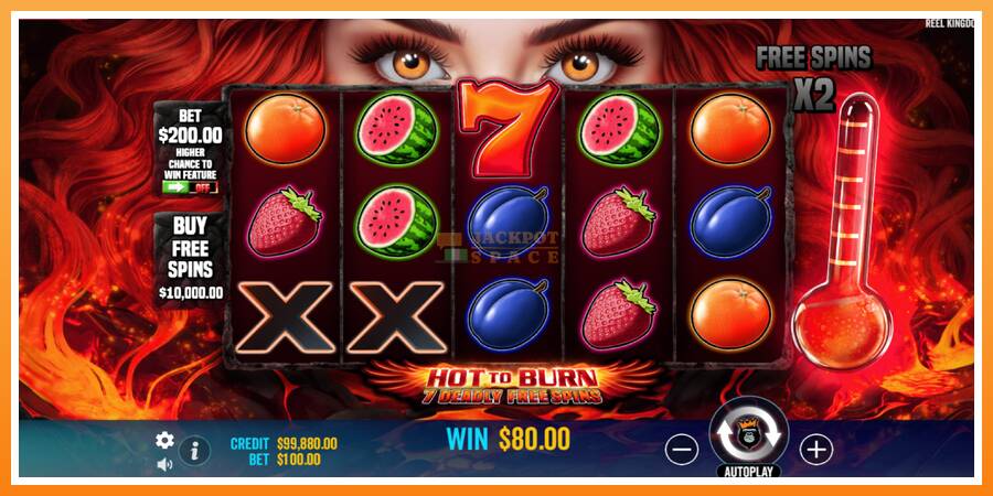 Hot to Burn - 7 Deadly Free Spins leikjavél fyrir peninga, mynd 3