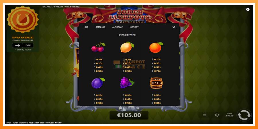 Joker Jackpots: Prize Mania leikjavél fyrir peninga, mynd 5