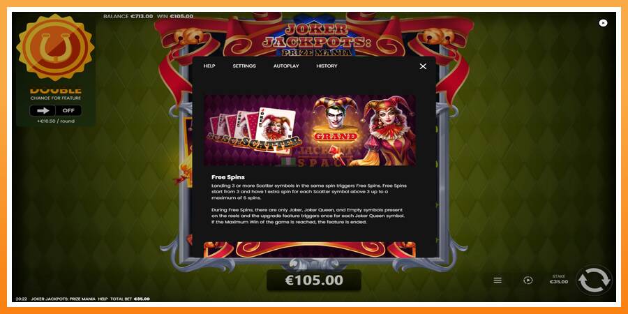 Joker Jackpots: Prize Mania leikjavél fyrir peninga, mynd 6