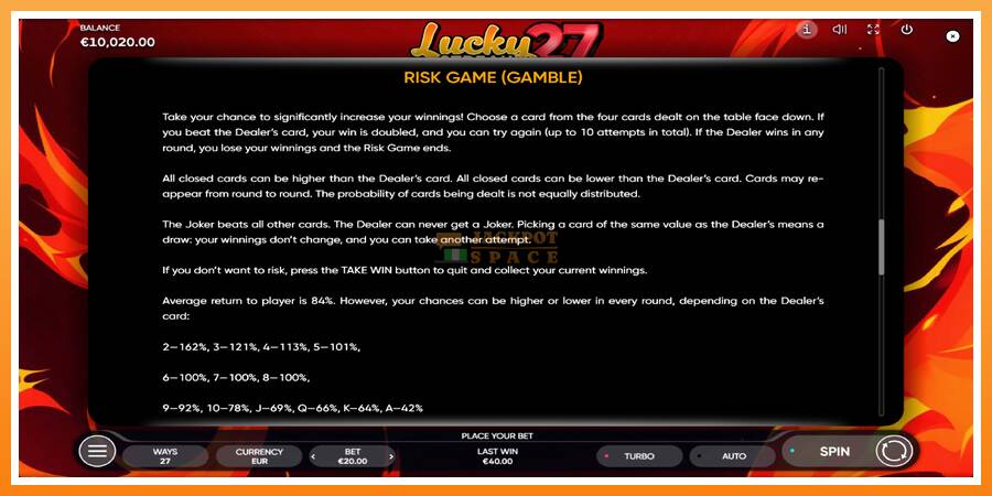 Lucky Streak 27 leikjavél fyrir peninga, mynd 6