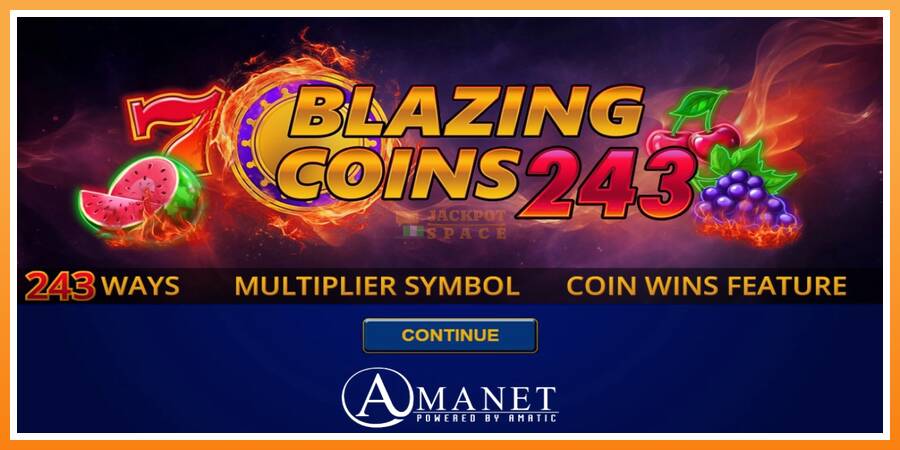 Blazing Coins 243 leikjavél fyrir peninga, mynd 1