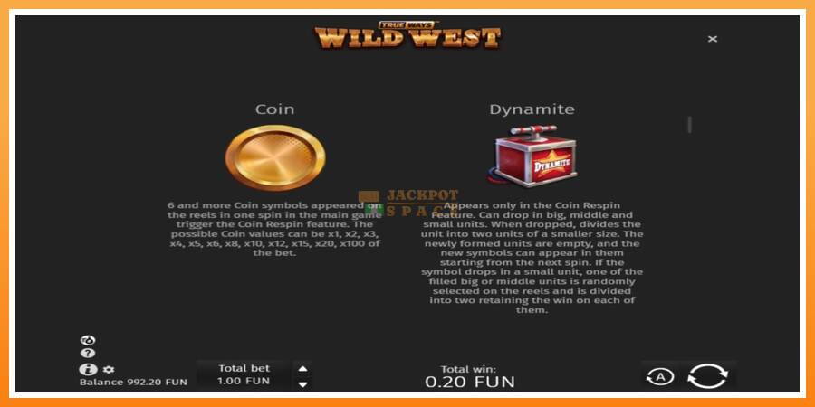 Wild West Trueways leikjavél fyrir peninga, mynd 5