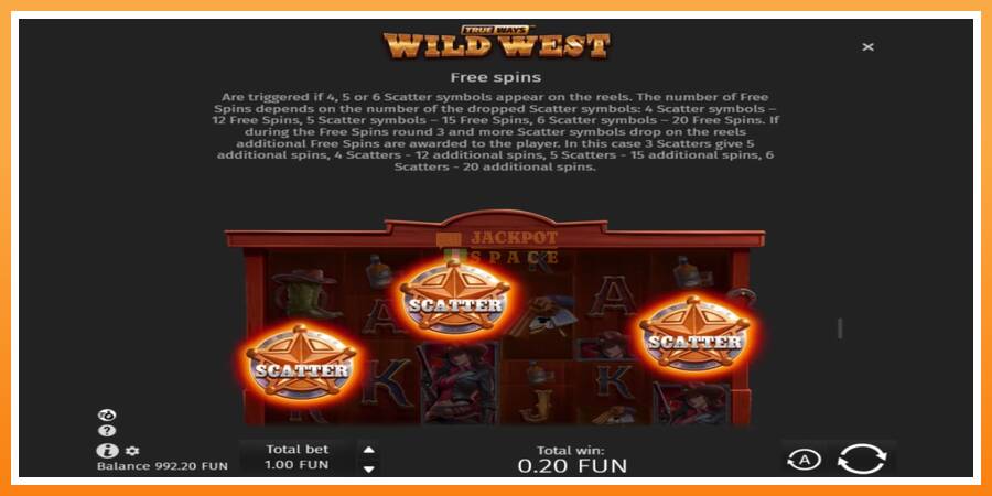 Wild West Trueways leikjavél fyrir peninga, mynd 7