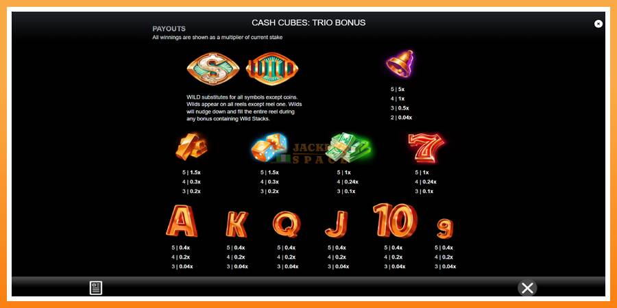 Cash Cubes: Trio Bonus leikjavél fyrir peninga, mynd 5