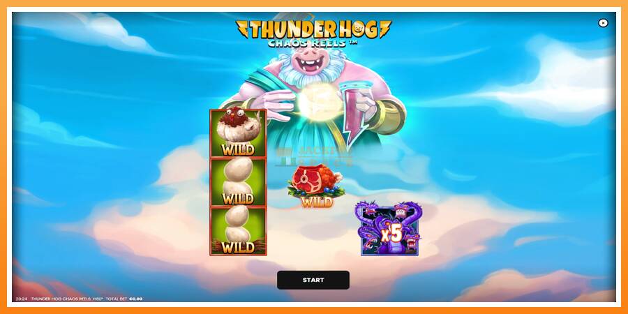 Thunder Hog Chaos Reels leikjavél fyrir peninga, mynd 1