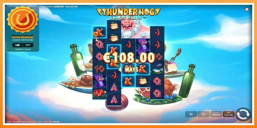 Thunder Hog Chaos Reels leikjavél fyrir peninga, mynd 3