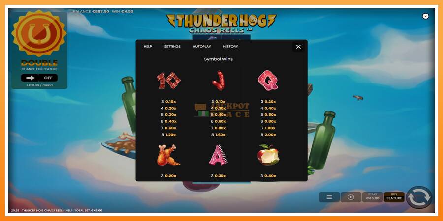 Thunder Hog Chaos Reels leikjavél fyrir peninga, mynd 5