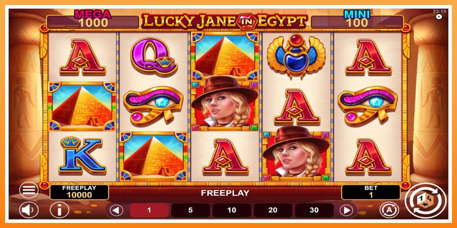 Lucky Jane in Egypt Hold & Win leikjavél fyrir peninga, mynd 2