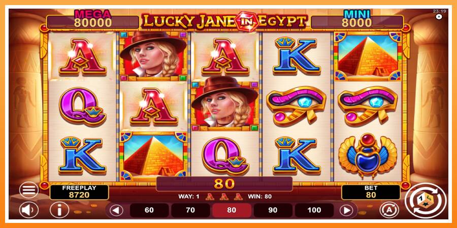 Lucky Jane in Egypt Hold & Win leikjavél fyrir peninga, mynd 4