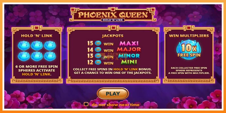 Phoenix Queen Hold N Link leikjavél fyrir peninga, mynd 1