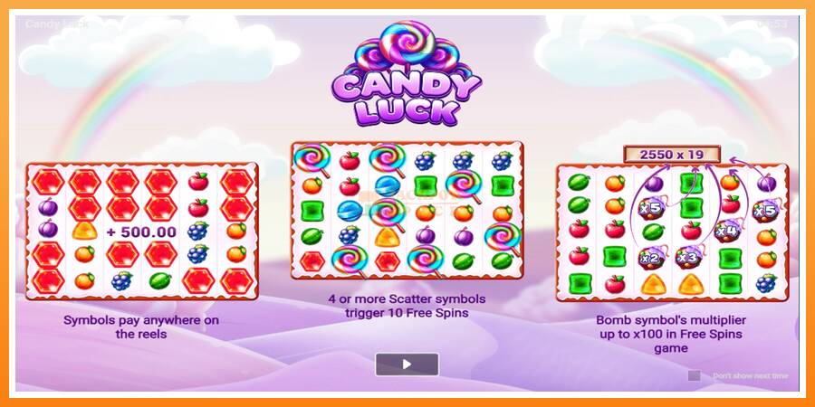 Candy Luck leikjavél fyrir peninga, mynd 1