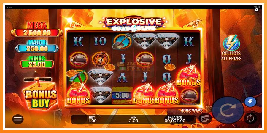 Explosive Gold Blitz leikjavél fyrir peninga, mynd 2