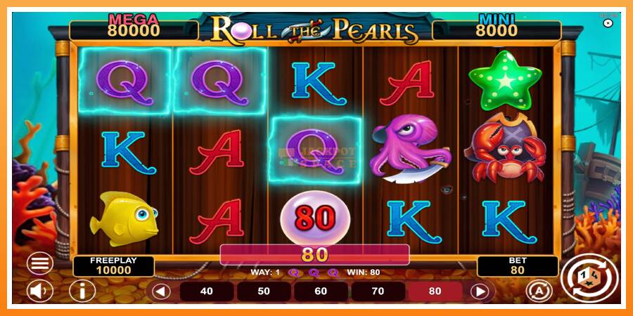 Roll The Pearls Hold & Win leikjavél fyrir peninga, mynd 3