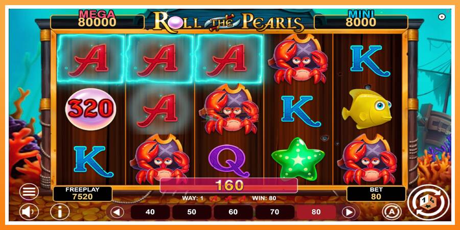 Roll The Pearls Hold & Win leikjavél fyrir peninga, mynd 4