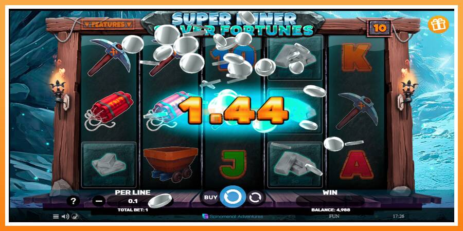 Super Miner Silver Fortunes leikjavél fyrir peninga, mynd 2