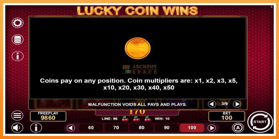 Lucky Coin Wins leikjavél fyrir peninga, mynd 6