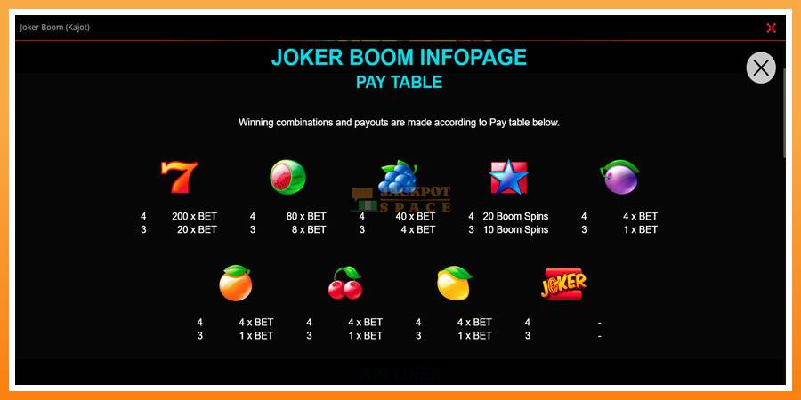 Joker Boom leikjavél fyrir peninga, mynd 2