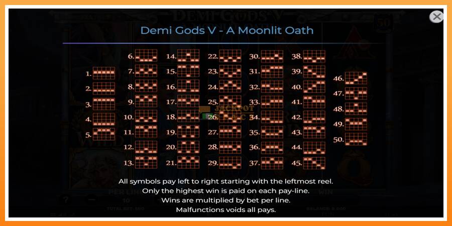 Demi Gods V – A Moonlit Oath leikjavél fyrir peninga, mynd 7