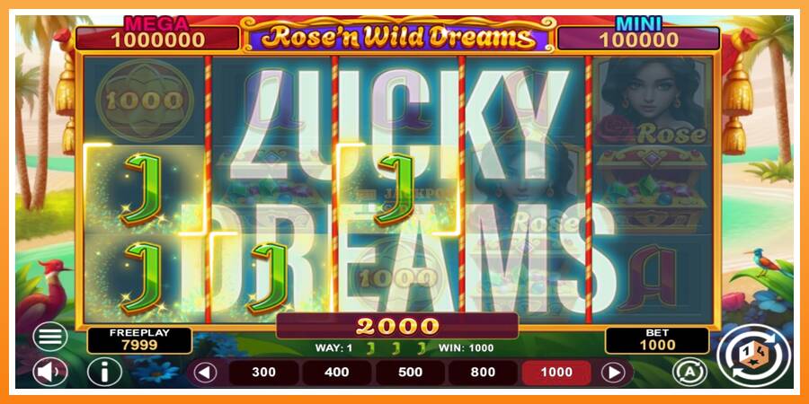 Rose’n Wild Dreams Hold & Win leikjavél fyrir peninga, mynd 3