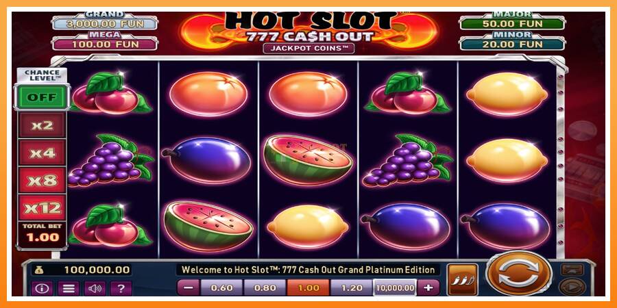 Hot Slot: 777 Cash Out Grand Platinum Edition leikjavél fyrir peninga, mynd 1