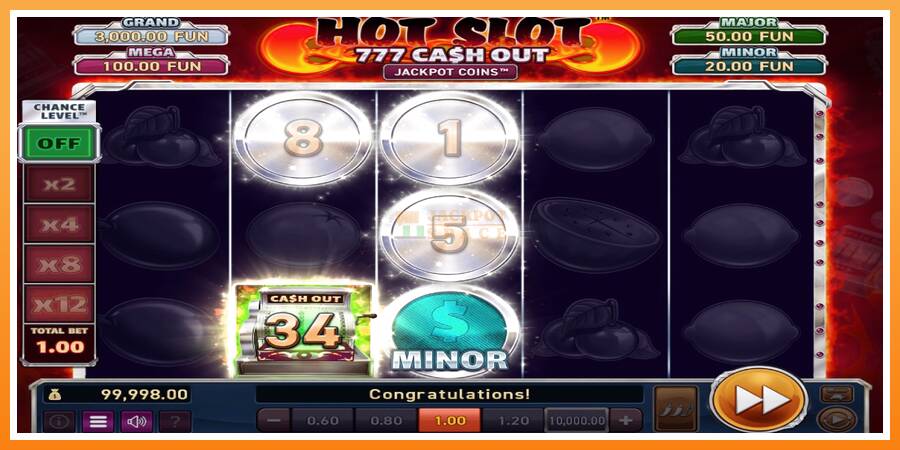 Hot Slot: 777 Cash Out Grand Platinum Edition leikjavél fyrir peninga, mynd 2