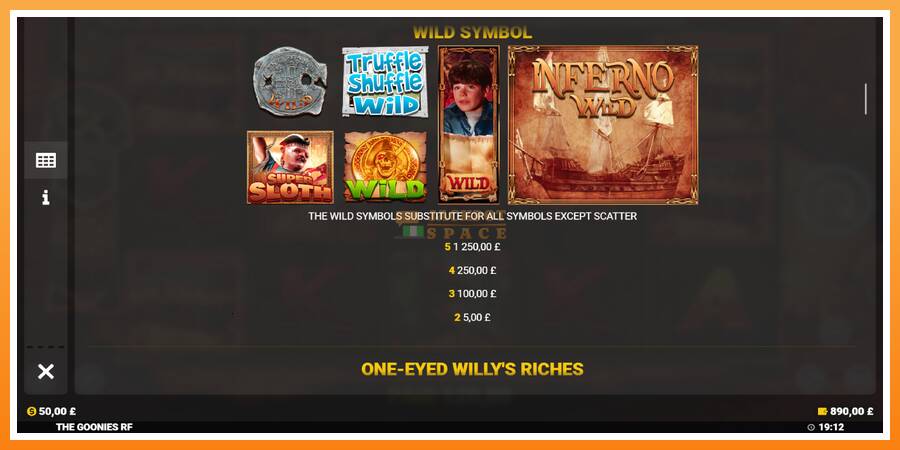 The Goonies Deluxe Rapid Fire Jackpots leikjavél fyrir peninga, mynd 6