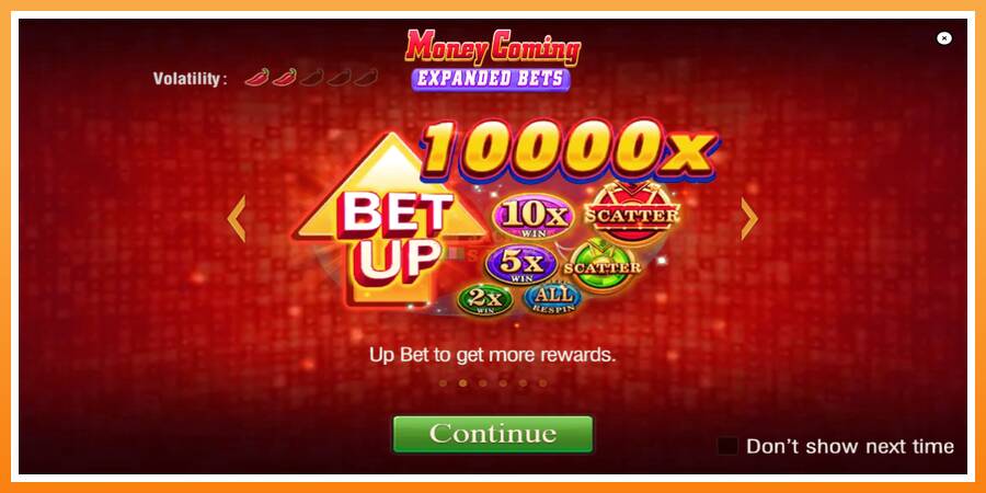 Money Coming 2 – Expanded Bets leikjavél fyrir peninga, mynd 1