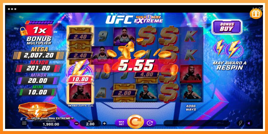 UFC Gold Blitz Extreme leikjavél fyrir peninga, mynd 4