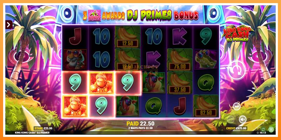 King Kong Cash DJ Prime8 Rapid Fire Jackpots leikjavél fyrir peninga, mynd 3