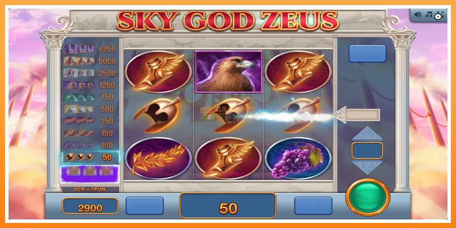 Sky God Zeus 3x3 leikjavél fyrir peninga, mynd 4