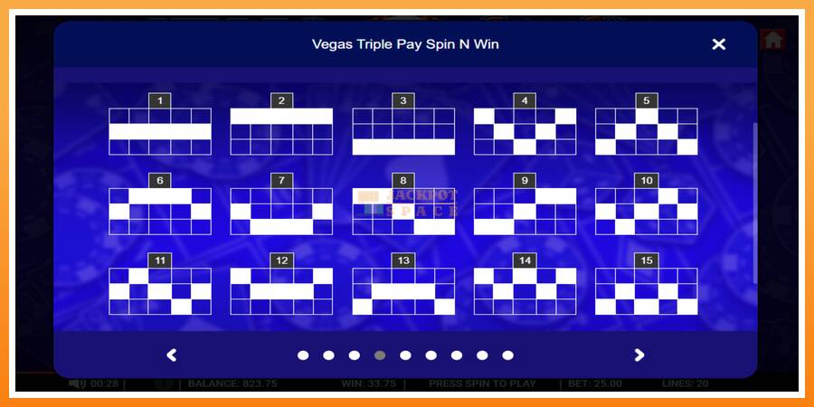 Vegas Triple Pay Spin n Win leikjavél fyrir peninga, mynd 5