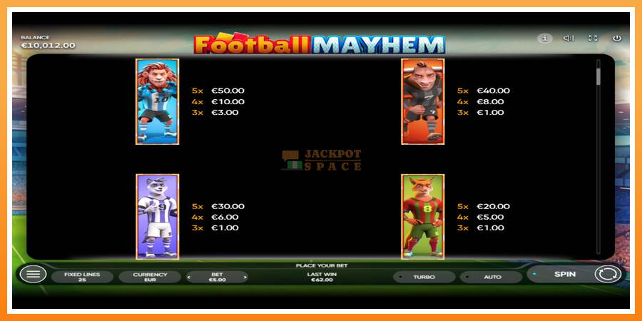 Football Mayhem leikjavél fyrir peninga, mynd 5