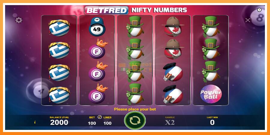 Betfred Nifty Numbers leikjavél fyrir peninga, mynd 1