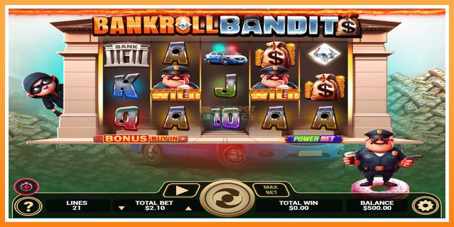 Bankroll Bandits leikjavél fyrir peninga, mynd 1